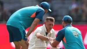 Aus vs Pak 2023-24 - Marnus Labuschagne comes through bruising Perth battle in 'brutal' conditions