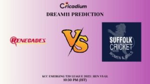 REN vs GL Dream11 Prediction KCC emerging T20 league 2023 Match 28