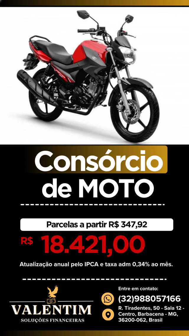 Você de moto nova!