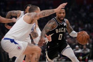 Damian Lillard Bucks beat Clippers NBA