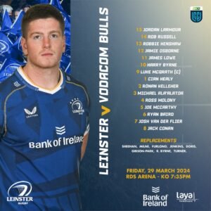Eleven Irish Six Nations winners feature in Leinster squad v Bulls