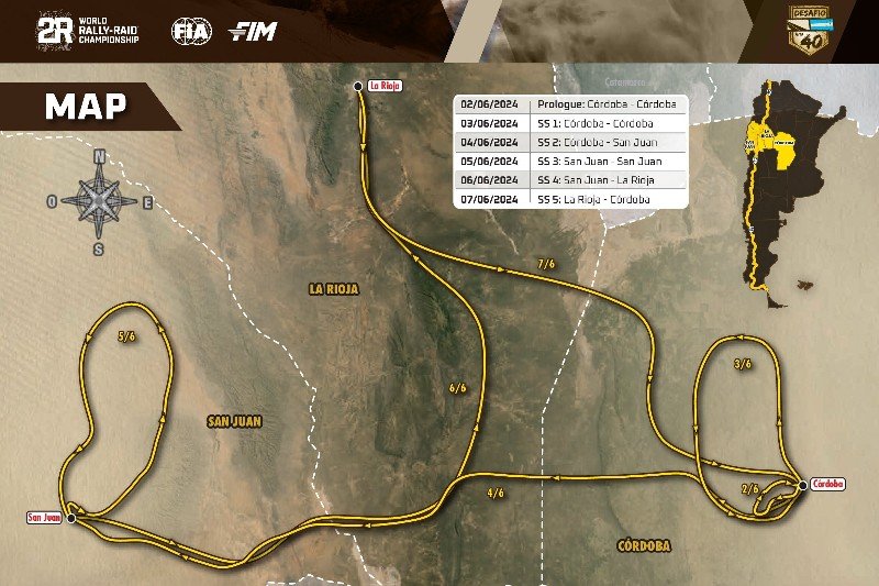 2024 Desafio Ruta 40: 3,213 km through Cordoba, San Juan, La Rioja