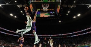 Jaylen Brown with 37 as Celtics block out the Suns 127-112