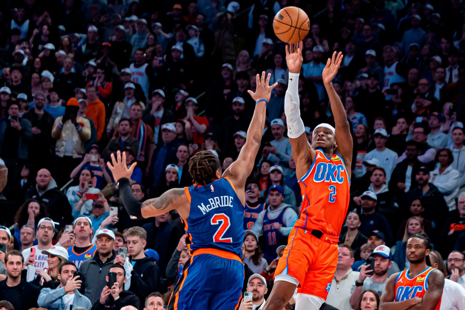 Shai Gilgeous-Alexander OKC Thunder beat New York Knicks NBA