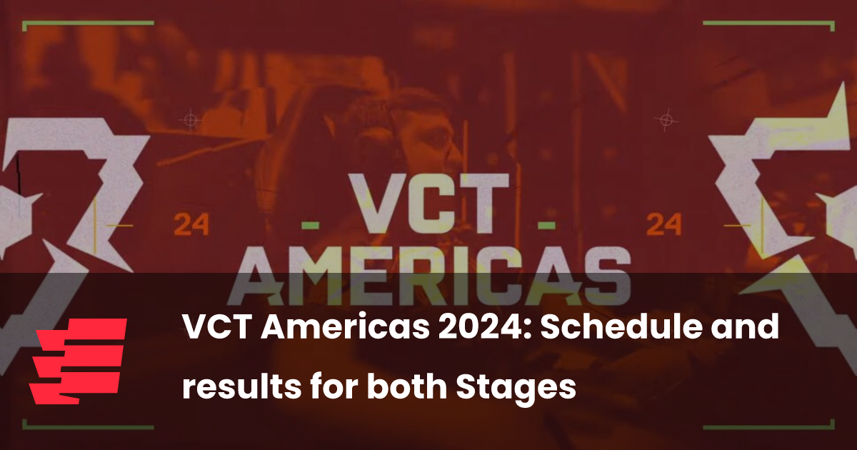 VCT Americas 2024: Schedule and results for both Stages